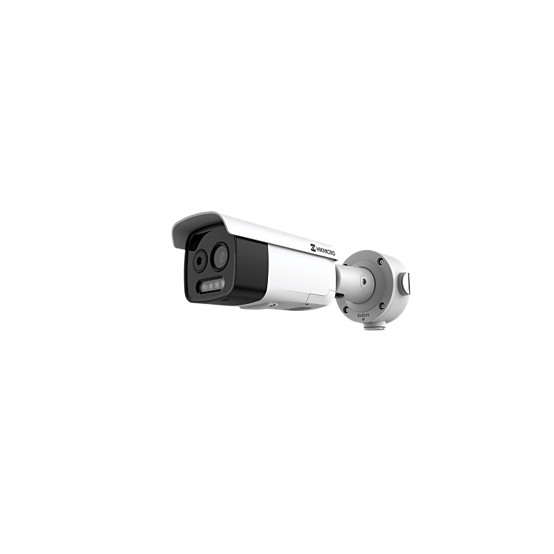 Cámara Bala IP Térmica y Óptica Biespectral, Análisis de Video con GUANLAN AI, Detección Térmica de Incendios y Humos, Medición