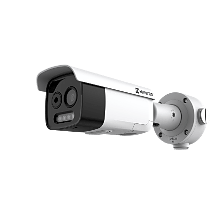 Cámara Bala IP Térmica y Óptica Biespectral, Análisis de Video con GUANLAN AI, Detección Térmica de Incendios y Humos, Medición