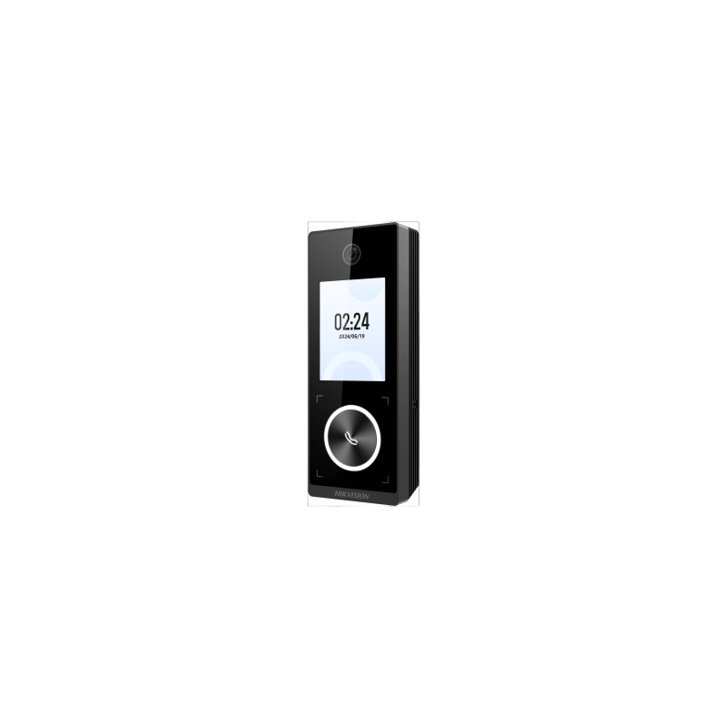 Terminal Facial Min Moe WiFi & PoE con Botón de Llamada, Exterior IP65, Tarjetas Virtuales Bluetooth con HikConnect Teams, 1000