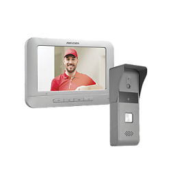 Kit de Videoportero Analógico con Pantalla LCD a Color de 7", Frente de Calle para Exterior IP65, Salida de Relevador