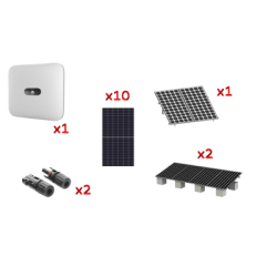 Kit Solar Interconexión , 6 kW 220Vca, Inversor HUAWEI, Montaje Incluido