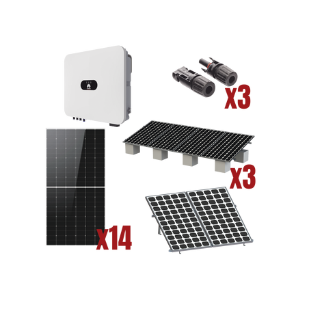 Kit Solar Interconexión , 8kW 220Vca, Inversor HUAWEI, Montaje Incluido