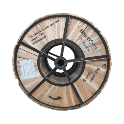 Carrete de 4 km de Fibra Óptica Aérea Figura 8 G.652D, Monomodo de 6 Hilos, Exterior, Span 100, Loose Tube