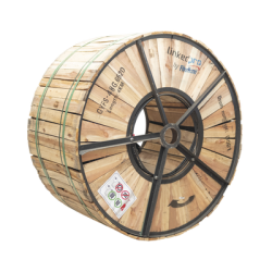 Carrete de 4 km de Fibra Óptica para Exterior G.652D, Armada, Monomodo de 48 Hilos, Loose Tube, Color Negro, Para Instalación en