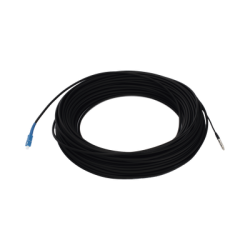 Rollo de Fibra Óptica Drop Redonda G657A2 Monomodo Simplex de 100 Metros con Conectores SC/UPC-SC/UPC para Instalaciones Aéreas,