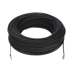 Rollo de Fibra Óptica Drop Redonda G657A2 Monomodo Simplex de 150 Metros con Conectores SC/UPC-SC/UPC para Instalaciones Aéreas,