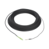 Rollo de Fibra Óptica Drop Redonda G657A2 Monomodo Simplex de 50 Metros con Conectores SC/APC-SC/APC para Instalaciones Aéreas,