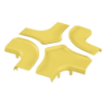 Tapa Para Accesorio de 4 Vías Horizontal FRFWC6X4LYL, Para Canaletas FiberRunner™ 6X4, Color Amarillo