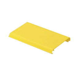 Tapa Con Bisagra a Presión Para Canaleta FiberRunner™ FR4X4YL10, de PVC Rígido, Color Amarillo, 3 m de Largo
