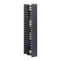 Organizador vertical de cable doble para rack abierto de 45 unidades, 6.7in de Ancho