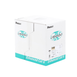 Bobina de Cable UTP 305 m. de Cobre, TX6000™ PanNet, Reelex, Blanco, Categoría 6 Mejorado (23 AWG), PVC (CM), de 4 pares