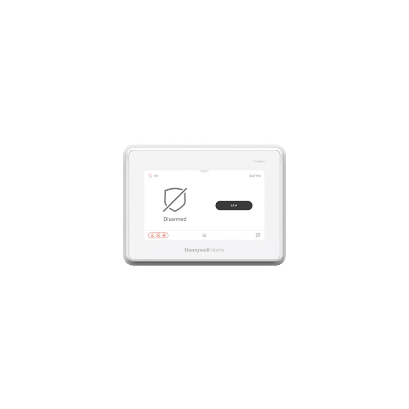 Sistema de Alarma con Pantalla Touch de 7" Compatible con sensores Inalámbricos DSC, Bosh, 2GIG,ITI y Serie 5800 agregando el mó