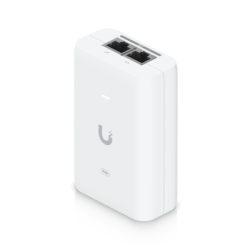 Adaptador PoE+ 2.5G, hasta 30 W, 48V 0.65A, (2) Puertos RJ45 MultiGigabit 2.5G, Salida PoE+, LED Indicador, Ideal para APs UniFi