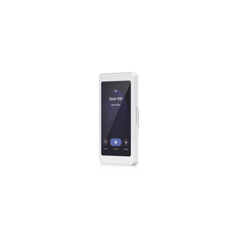 UniFi Intercom Viewer, monitor que se vincula a UA-INTERCOM, para visualizar y aperturar, pantalla táctil de 5", energizado por
