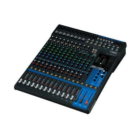 Mezcladora de Audio, 16 Canales, 10 Entradas de Micrófono, Entradas de Línea, Efectos, Interfaz USB