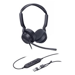 Diadema Alámbrica Yealink UH42 Dual con Audio HD y Conectividad USB-C A Certificada con Microsoft Teams