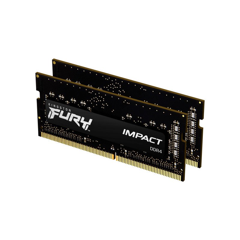 Memoria RAM Kingston Fury Impact SODIMM DDR4 16GB 3200MT S CL20 1RX8 1.2V (kit of 2)