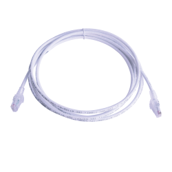 Patch Cord MC6 Modular Cat6 UTP, CM/LS0H, 15ft, Color Blanco