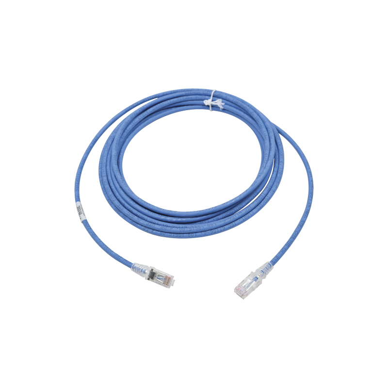 Patch Cord MC6 Modular Cat6 UTP, CM/LS0H, 20ft, Color Azul, Versión Bulk