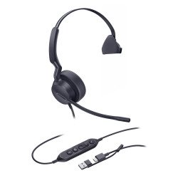Diadema Alámbrica UH42 SE Mono de Yealink Certificada para Microsoft Teams con USB-C A