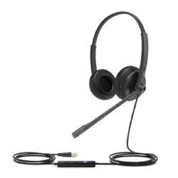 Diadema Alámbrica UH34 Dual de Yealink USB Compatible con Teléfonos IP y Computadoras.
