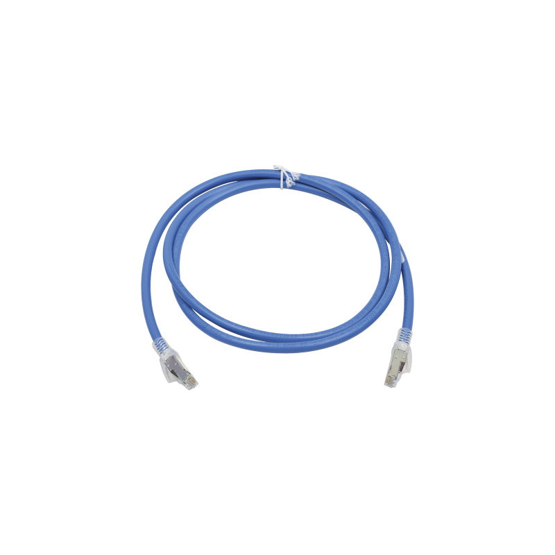 Patch Cord Z-MAX Cat6A UTP, CM, 5ft, Color Azul, Versión Bulk