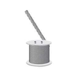 Cable de Retenida 7 Hilos, Resistencia 603 kg, Diámetro 1/8 (precio por metro).