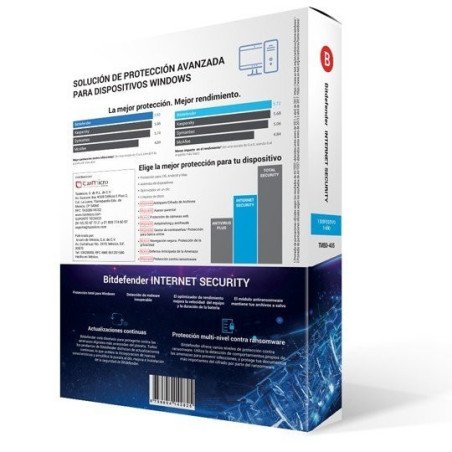 internet security 2018, 1 usuario 1 año de vigencia (caja)