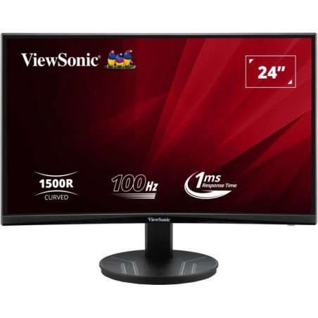 Monitor Viewsonic VA VA2416C, 59.9 cm (23.6"), 1920 x 1080 Pixeles, Full HD, LCD, 1 ms, Negro