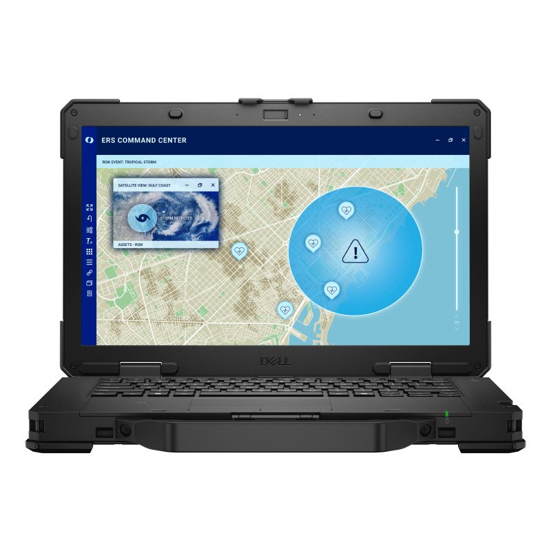 Laptop Dell Pro Rugged 14" Ultra 7-165U 64GB RAM 2TB SSD Windows 11 Pro con 3 Años Básico Negro