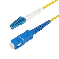 Cable de Fibra Óptica Simplex LC a SC (UPC) OS2 Monomodo de 15m, 9 125um, 40G 100G, Cable LSZH, Cable for Dispositivo de red, Se
