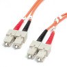 2m Fibra óptica Cable de red, 1 Solamente, Cable for Dispositivo de red, 10Gbit s, Cable de conexión, LSZH, Duplex, 62.5 125 um,