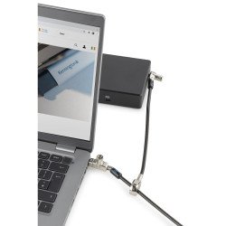 Candado Dell Slim N17 2.0 Keyed Laptop Lock for Wedge-Shaped Slots