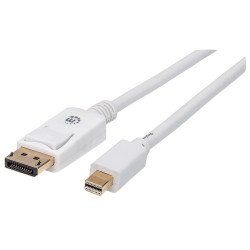 Cable mini display port Manhattan 2.0 mts, blanco