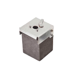Molde de grafito vertical unión en T vertical de cable de 50mm², (pasante) con Varilla de Ø16 mm (terminal).