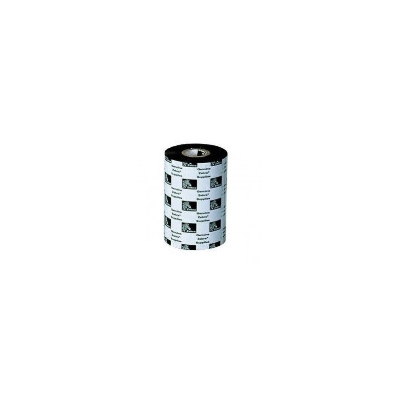 Cinta de resina ZEBRA 110 mm x 450 m (433 pulgadas x 1476 pies) 6200Resina núcleo de 25 mm (1 pulg) 6 caja