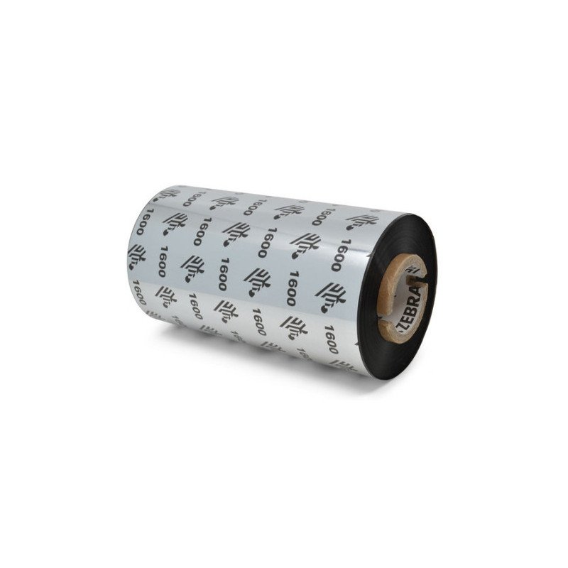 Cinta de Cera Zebra 110mm x 300m (433 Pulgadas x 984 Pies) 1600ÂEconomico Nucleo de 25mm (1 Pulgada) 24 Caja