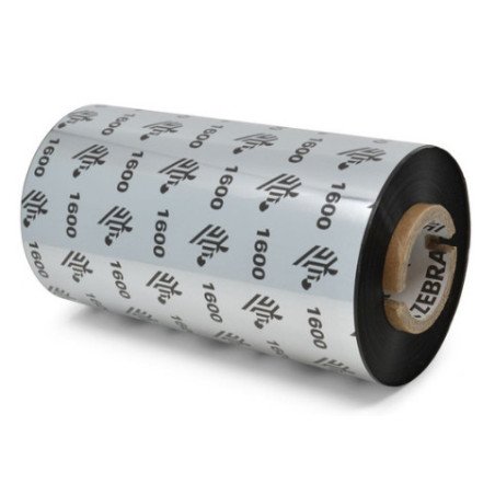 Cinta de Cera Zebra 110mm x 300m (433 Pulgadas x 984 Pies) 1600ÂEconomico Nucleo de 25mm (1 Pulgada) 24 Caja