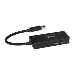 Hub Concentrador USB 3.0 de 4 Puertos - Mini Hub USB con Adaptador de Alimentación