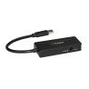 Hub Concentrador USB 3.0 de 4 Puertos - Mini Hub USB con Adaptador de Alimentación
