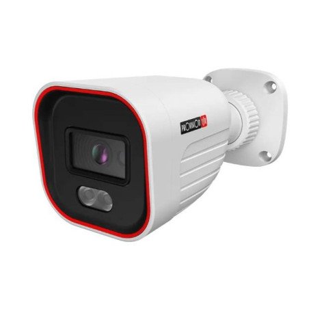 Camara bala IP 4 MP, Lente 2, 8 mm (93°), de día detecta hasta 57 mts, Reconoce: 11 mts, Identifica: 6 mts, IR 20 mts, PoE, Micr