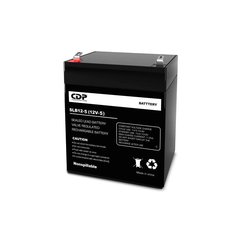 CDP SLB12-5 batería para sistema UPS Sealed Lead Acid (VRLA) 12 V 5 Ah