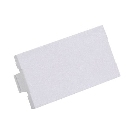 Módulo de tapa ciega (inserto ciego), de 1, 3, color blanco mate