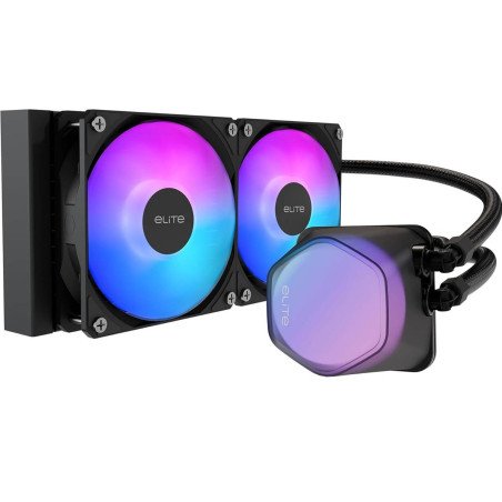 Enfriamiento Liquido Cooler Master Elite Liquid 240 (ELW-D24M-A21DA-R1), ARGB Socket Intel LGA 1851/1700/1200/1151/1150/1155/115