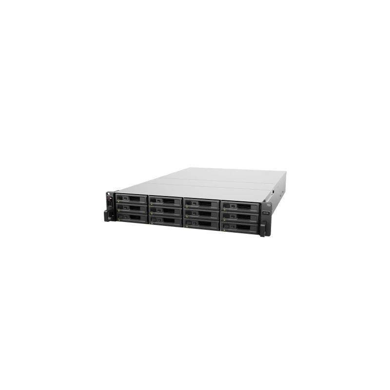 Unidad De Expansión Synology Rx1225Rp, 12 Bahías Para Unidades 3.5" Y 2.5" Sata HDd/SSD, Intercambio En Caliente, Fuente De Alim