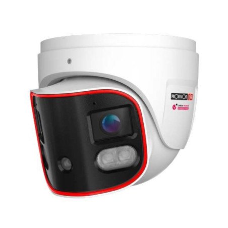 Cámara Domo Panorámica IP 8 Mp, Lente 2.8Mm (180°), De Día Detecta Hasta 20 Mts, Ir Hasta 20 Mts, LED Híbrido, Dda2, Microfono I