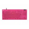 Logitech G Pro X Tkl Teclado Gaming, Cable Conectividad, USB Tipo C Interfaz, RGB Led, Magenta, Magnética Llave De Contacto, Con