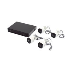 Kit TurboHD 3K (5 Megapixel), DVR 4 Canales, 4 Cámaras bala Dual Light