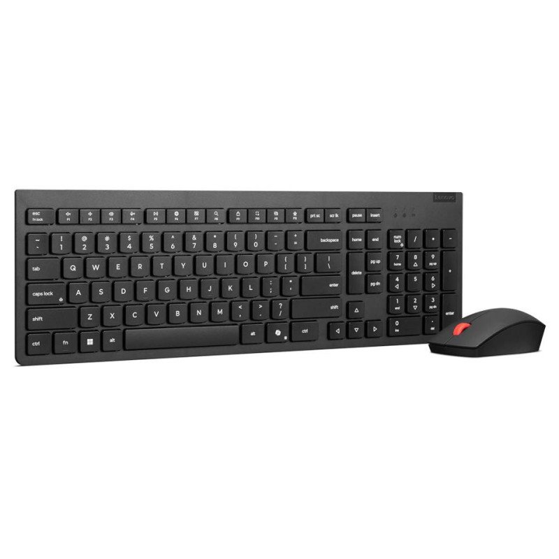 Lenovo Kit de Teclado y Mouse Inalámbricos esenciales Gen2 Black-LA Spanish 171 (sin baterías)