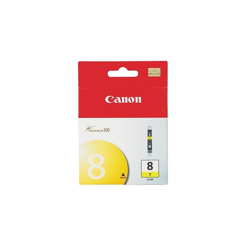 Canon CLI-8 cartucho de tinta 1 pieza Original Amarillo Canon CLI-8 cartucho de tinta 1 pieza Original Amarillo